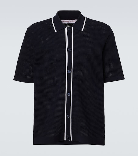 Orlebar Brown Roddy waffle-knit bowling shirt