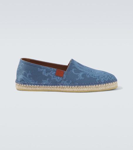 Etro Paisley gabardine espadrilles