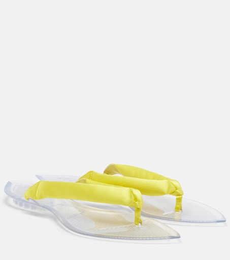 Alaïa Invisible satin thong sandals - Women's Shoes