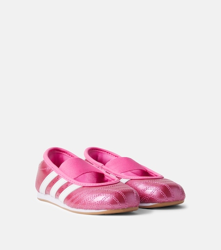 Taekwondo MJ metallic leather Mary Jane flats in pink - Adidas