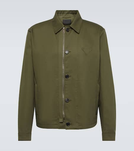 【送料&関税込】Prada Army Green Cotton Jacket Prada Army Green Cotton Jacket | italist