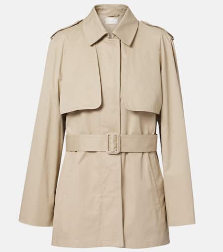 新品  ハーリップトゥBelted Gabardine  コットン ジャケット Tavoris belted cotton gabardine jacket in beige - The Row | Mytheresa