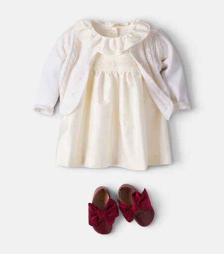 Christian Louboutin Kids 베이비 루 바베 가죽 발레 플랫