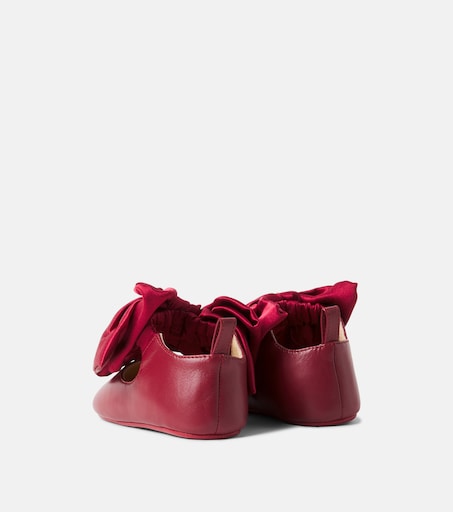 Christian Louboutin Kids 베이비 루 바베 가죽 발레 플랫