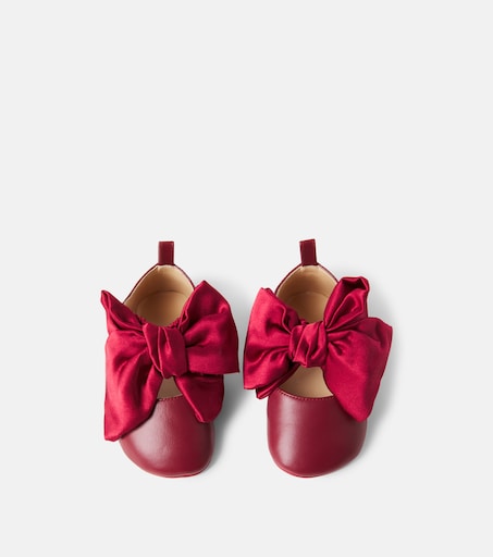 Christian Louboutin Kids 베이비 루 바베 가죽 발레 플랫