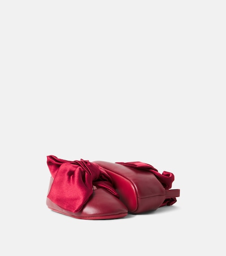 Christian Louboutin Kids 베이비 루 바베 가죽 발레 플랫