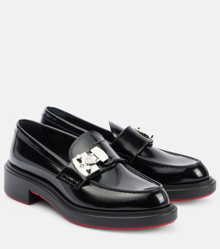 下町ROCKERSChristian Louboutin ローファー Urban Moc Lock leather loafers in black - Christian Louboutin