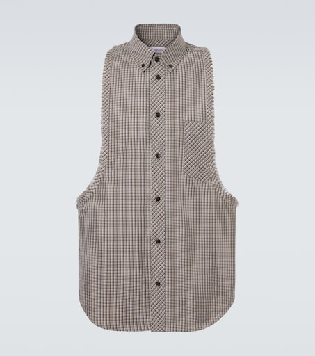 Versace Checked cotton shirt