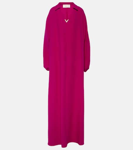関税込【Valentino】Cady Couture caped silk gown Cady Couture caped silk gown in red - Valentino | Mytheresa