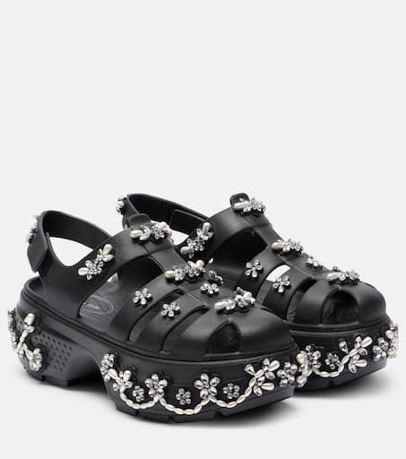 Simone Rocha x Crocs★Stomp Fisherman Clogs in Black P01076531.jpg