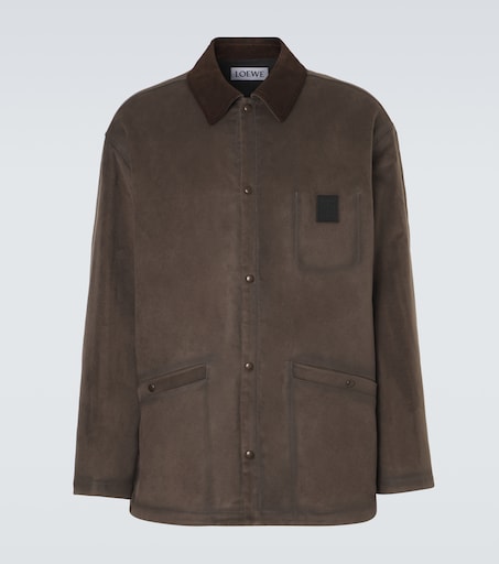 Loewe Suede-trimmed jacket