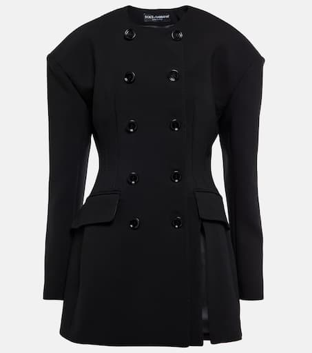 【関税&送料込】Dolce&Gabbana Wool Blend Coat Dolce & Gabbana Woolen Jacket With Piping | Sendegaro US