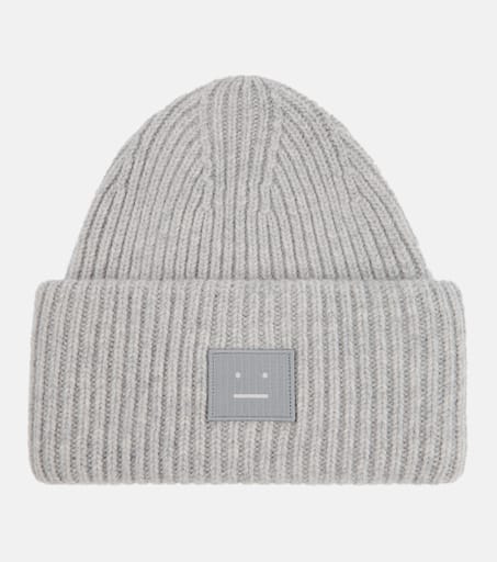 Pansy ribbed-knit wool beanie in grey - Acne Studios | Mytheresa