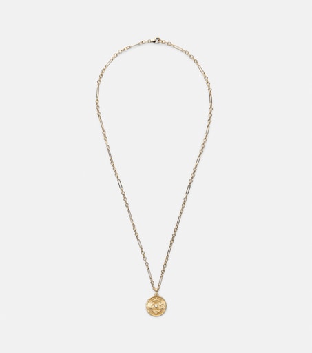 Strength Solar & Lunar 18kt gold pendant necklace with diamond