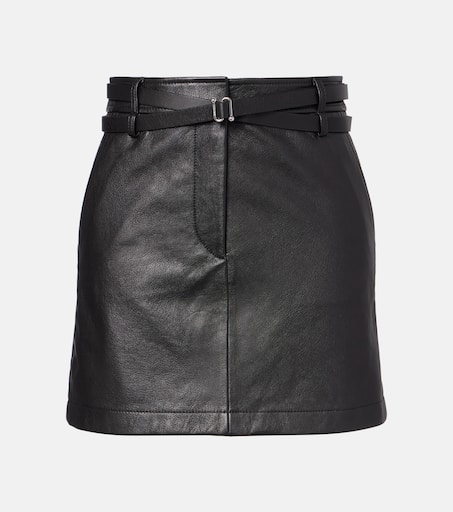 ミニスカート SPORTMAX PATTO - Short leather skirt (2522406012600 001) Patto leather miniskirt in black - Sportmax | Mytheresa