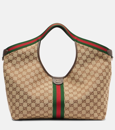 Gucci Giglio GG Canvas Large tote bag in beige - Gucci | Mytheresa