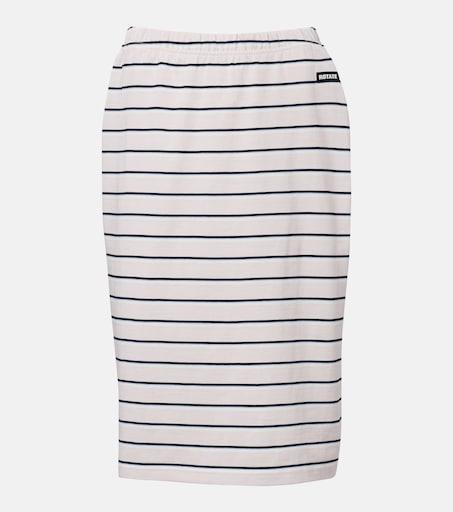 Sasseline striped cotton jersey pencil skirt in multicoloured