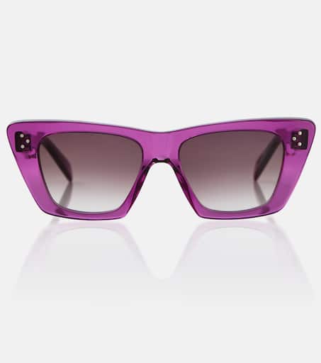 サングラス Chloe Purple Acetate Sunglasses New Chloe 54S Dark Purple Violet Pearl Sunglasses with Grey