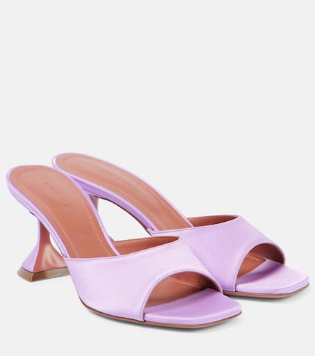 【関税込み】Amina Muaddi ピンク Lupita 70 ヒールサンダル Lupita Glass Slipper Transparent PVC