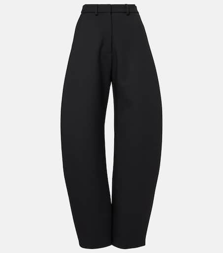 パンツ ALAIA WIDE OLIVE GREEN TROUSERS Alaïa Wide olive green trousers | TheDoubleF