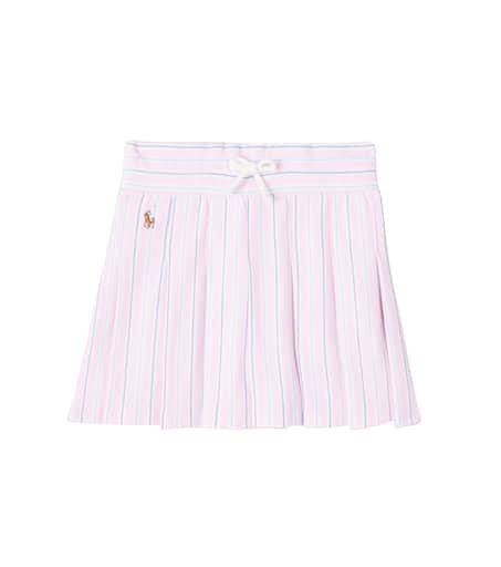 Striped cotton skirt in pink - Polo Ralph Lauren Kids