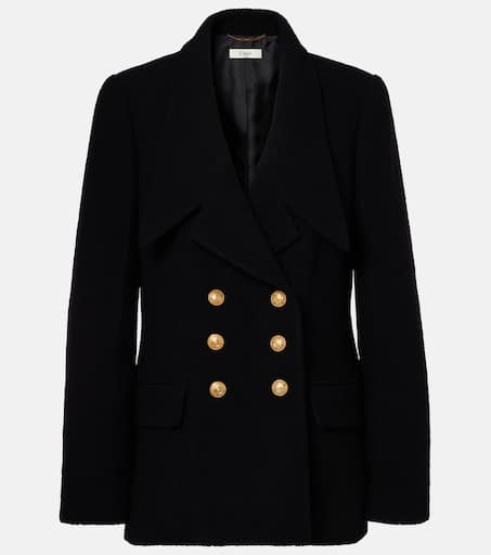 ジャケット BOUCLE VIRGIN WOOL BLAZER R13 Pincushion Virgin Wool Bouclé Blazer In Black - 55% Off
