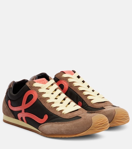 Ballet Runner 2.0 suede-trimmed sneakers