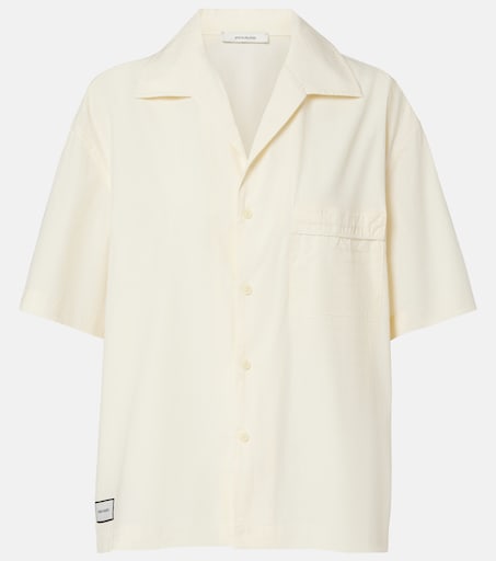 Entire Studios Pyjama Hemd Aus Baumwolle Gelb — Dua Lipa honeymoon beach edit