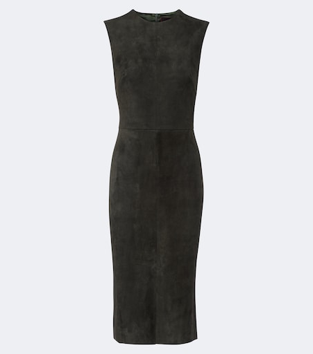 dark green suede dress Affordable Dark Green Suede Winter Evening Dresses 2020 A-Line / Princess V-Neck 1/2 Sleeves Floor-Length / Long Ruffle Formal Dresses