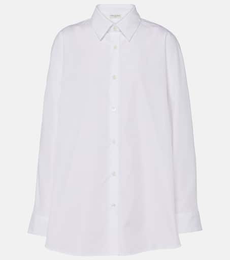 Casio cotton shirt in white - Dries Van Noten | Mytheresa