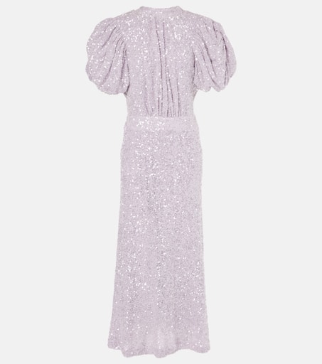 ROTATE ワンピース Sequined open-back maxi dress990956 Sequined open-back maxi dress in purple - Rotate | Mytheresa