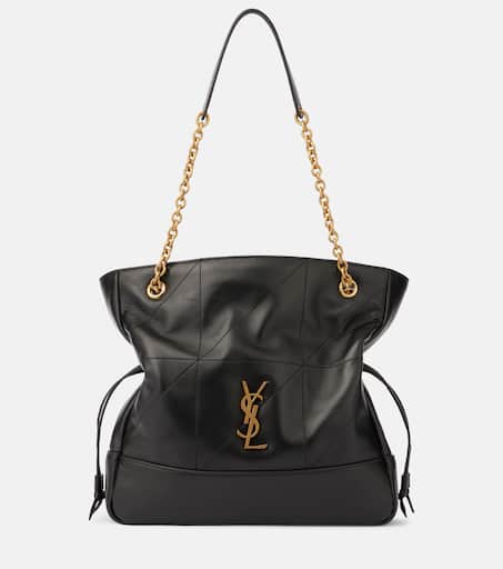 Jamie Shopping Small leather shoulder bag in black - Saint