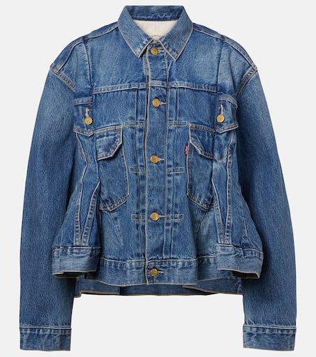 x Levi's® denim jacket in blue - Sacai | Mytheresa