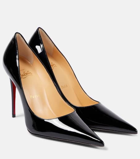 【Christian Louboutin】 Kate Max mirrored leather pumps P00992584.jpg