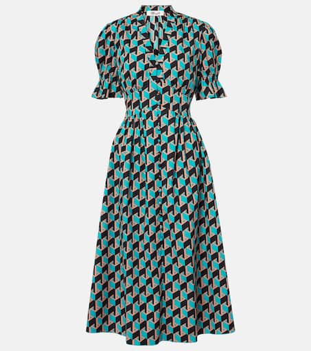 Erica printed cotton midi dress in multicoloured - Diane Von