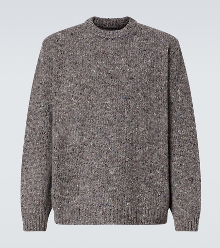 メゾンマルジェラ4MAISON MARGIELA4 L'Appartementアパルトモン購入2021SS Knitルーズフィットもこもこニット【LKNA64588】 Maison Margiela Denim bouclé sweater Maison Margiela