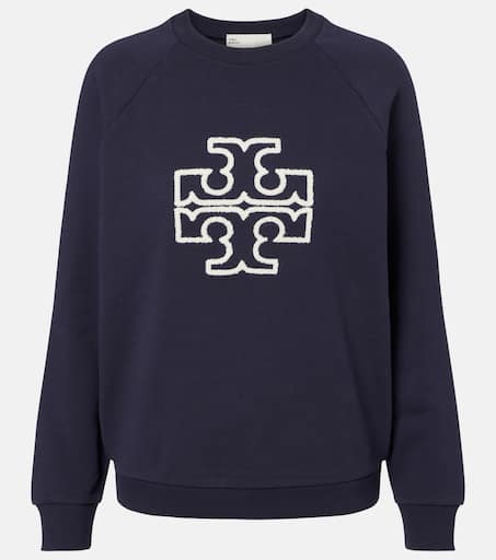 トリーバーチTORYBURCH クリスタルロゴスウェットシャツSサイズ新品