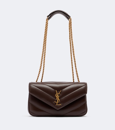 Loulou Small Leather Bag Burgundy