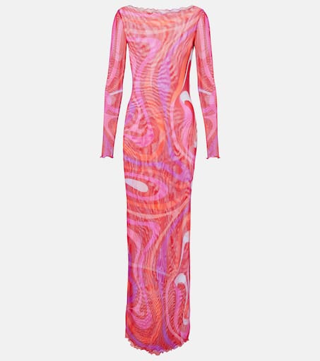 PUCCI プッチ ワンピース Iride sheer tulle maxi dress986961 Iride sheer tulle maxi dress in multicoloured - Pucci