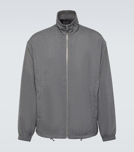 24AW new/PRADA ピンストライプウールジャケット Jacket Gray P00899827.jpg