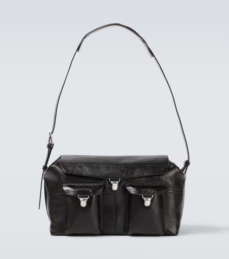 Week-end Gear leather shoulder bag in brown - Lemaire
