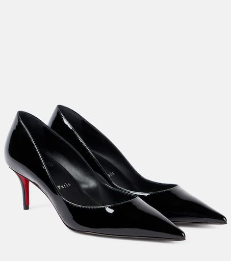 Christian Louboutin 黒 オープントゥ パンプス36 未使用品 Christian Louboutin クリスチャン ルブタン CHRISTIAN