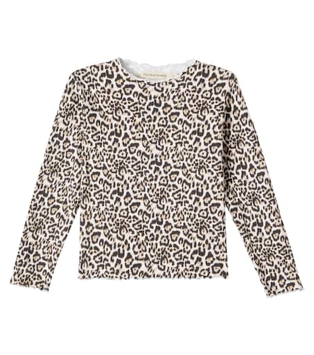 Leopard-print cotton-blend top in multicoloured - The New