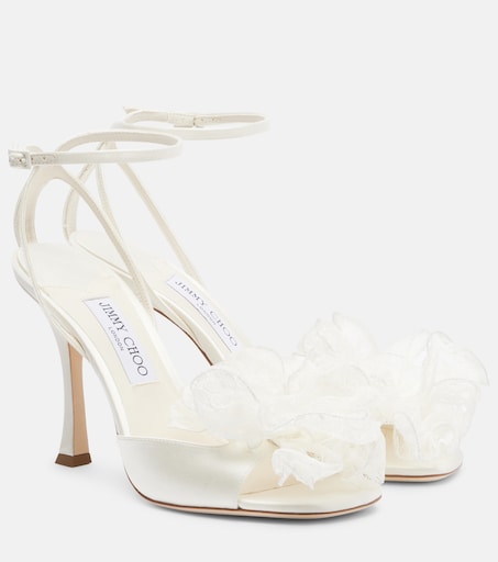 Mimmi satin sandals in white - Jimmy Choo | Mytheresa