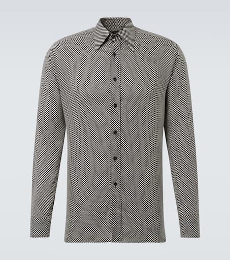 Polka-dot printed shirt in black - Tom Ford | Mytheresa