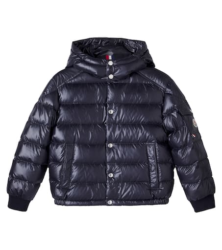 MONCLER グレーラメ　キッズ Moncler Enfant Big Kids Gray Manaem Down Jacket Moncler Enfant