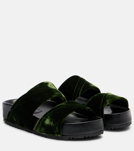 サンダル・ミュール DRIES VAN NOTEN * BLACK WOVEN SANDALS Black Woven Sandals by Dries Van Noten on Sale