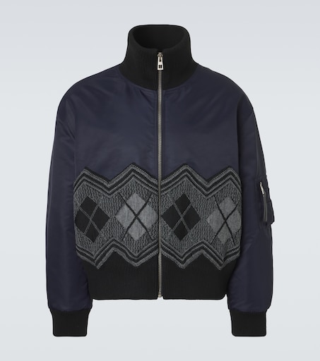 Argyle technical twill jacket