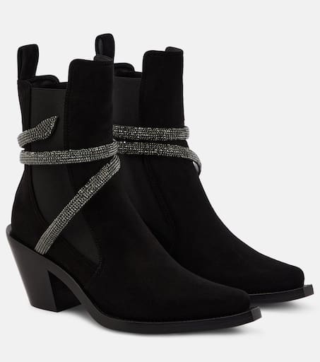 【関税込み】RENE CAOVILLA Rhinestone nappa ankle boots René Caovilla Rhinestone Nappa Ankle Boots | italist, ALWAYS