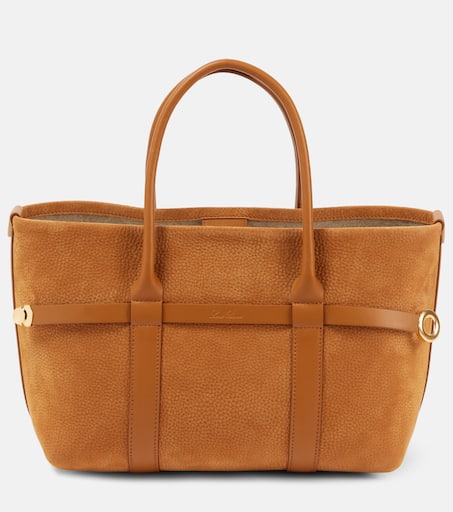 Ghiera Small leather tote bag in brown - Loro Piana | Mytheresa